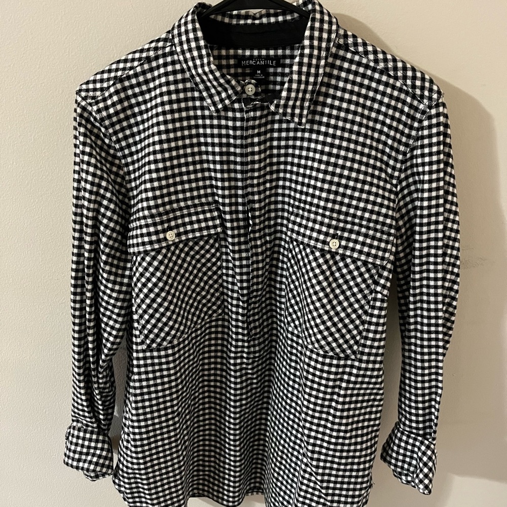 J crew popover, with zipper